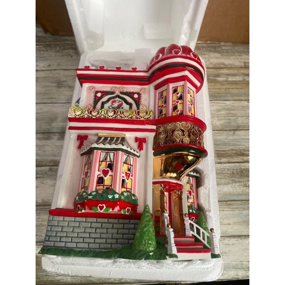 Dept 56 Cupid's Cardshop Ceramic Valentine's House in Box w/FLAWS - Picture 4 of 16